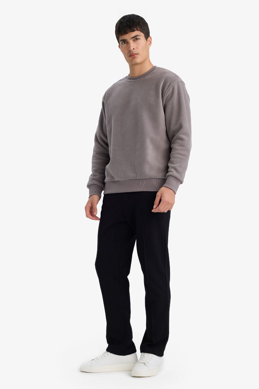 Мужчины Черный Спортивные брюки с прямыми штанинами