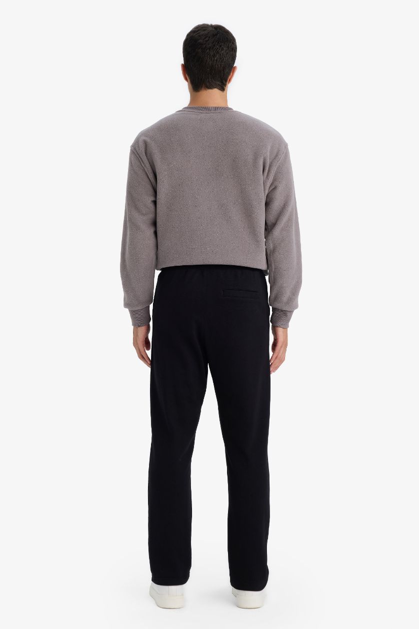 Мужчины Черный Спортивные брюки с прямыми штанинами