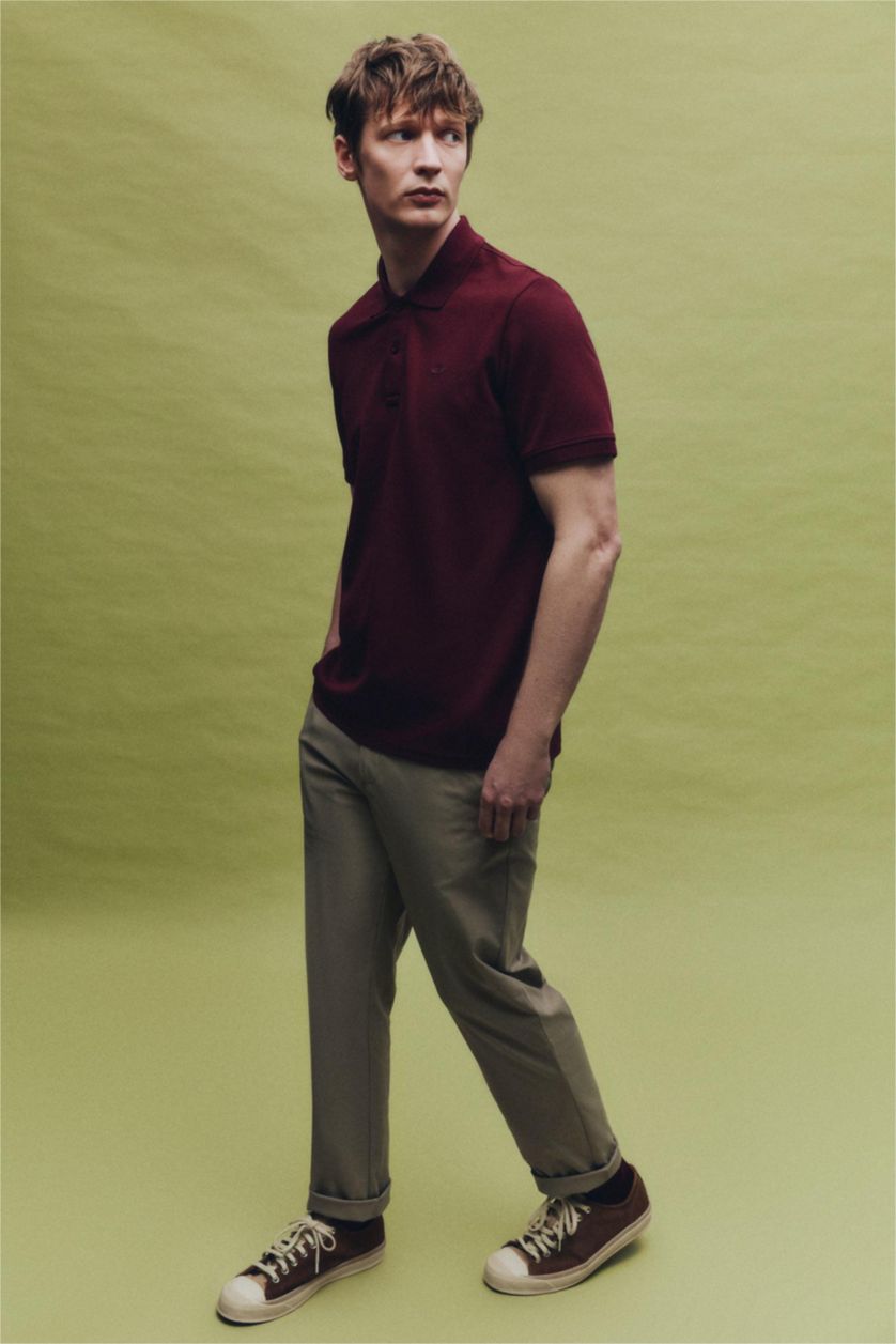 HOMME Beige Pantalon en coton