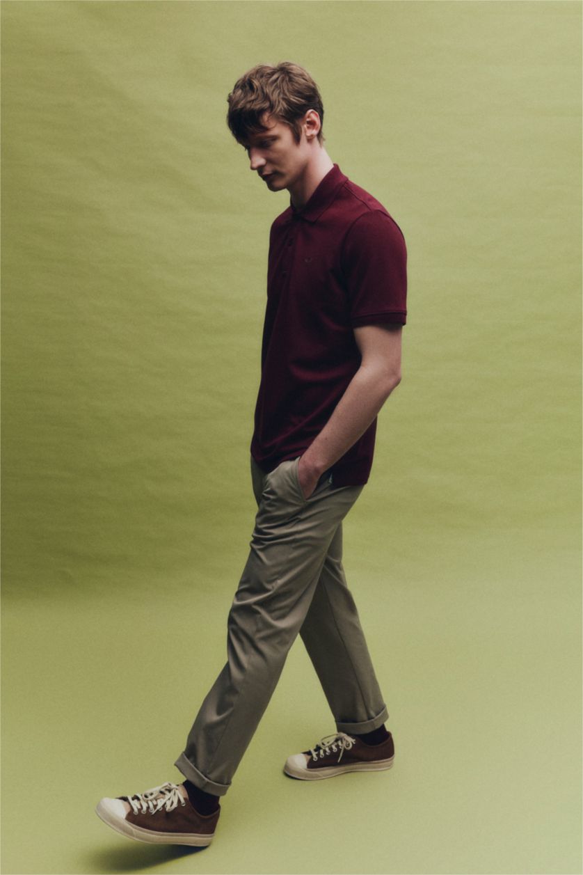 HOMME Beige Pantalon en coton