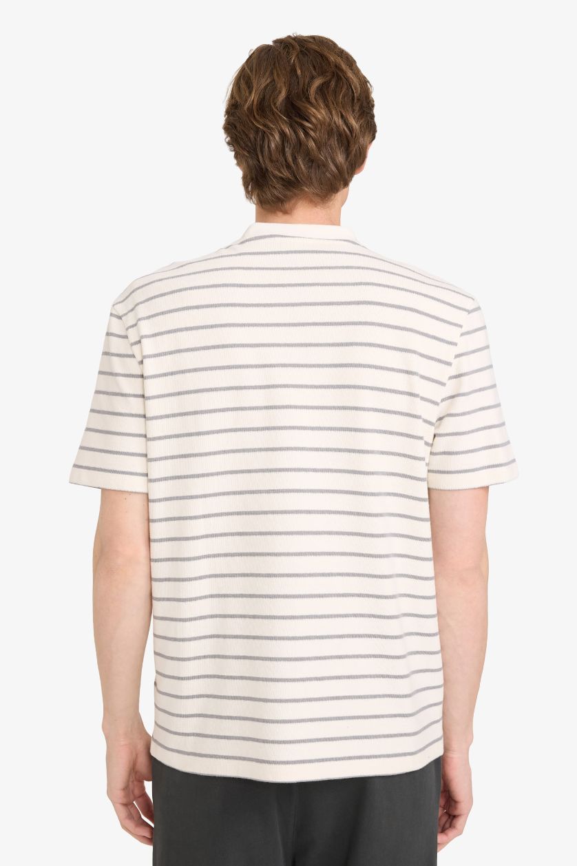 رجالي رمادي تيشيرت قطن 100%