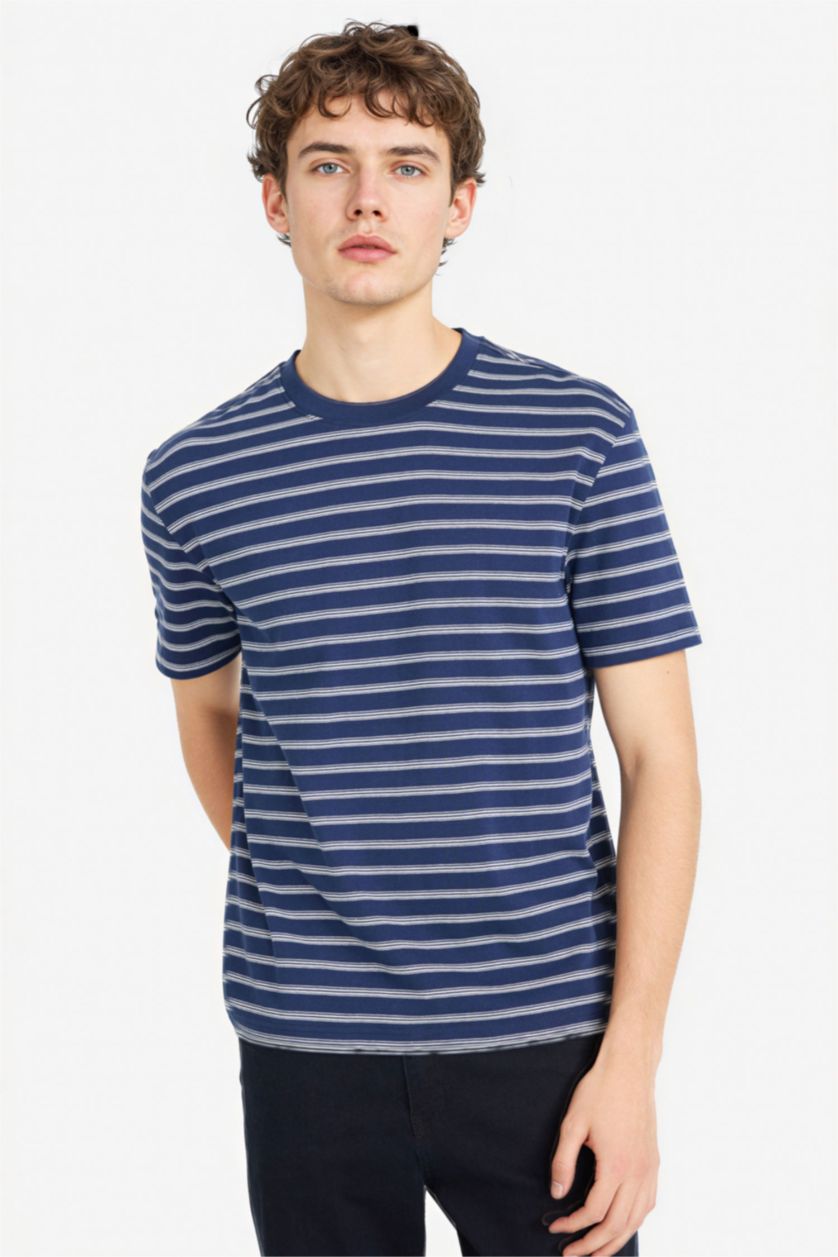 MAN NAVY Cotton T-Shirt
