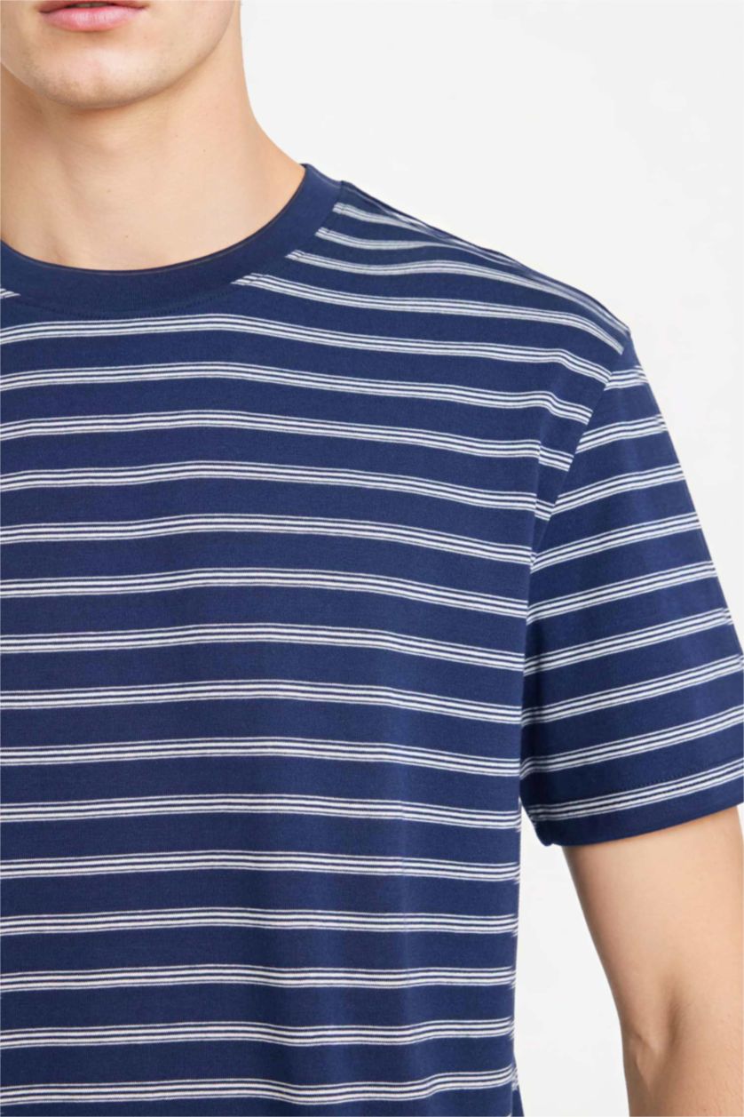 MAN NAVY Cotton T-Shirt