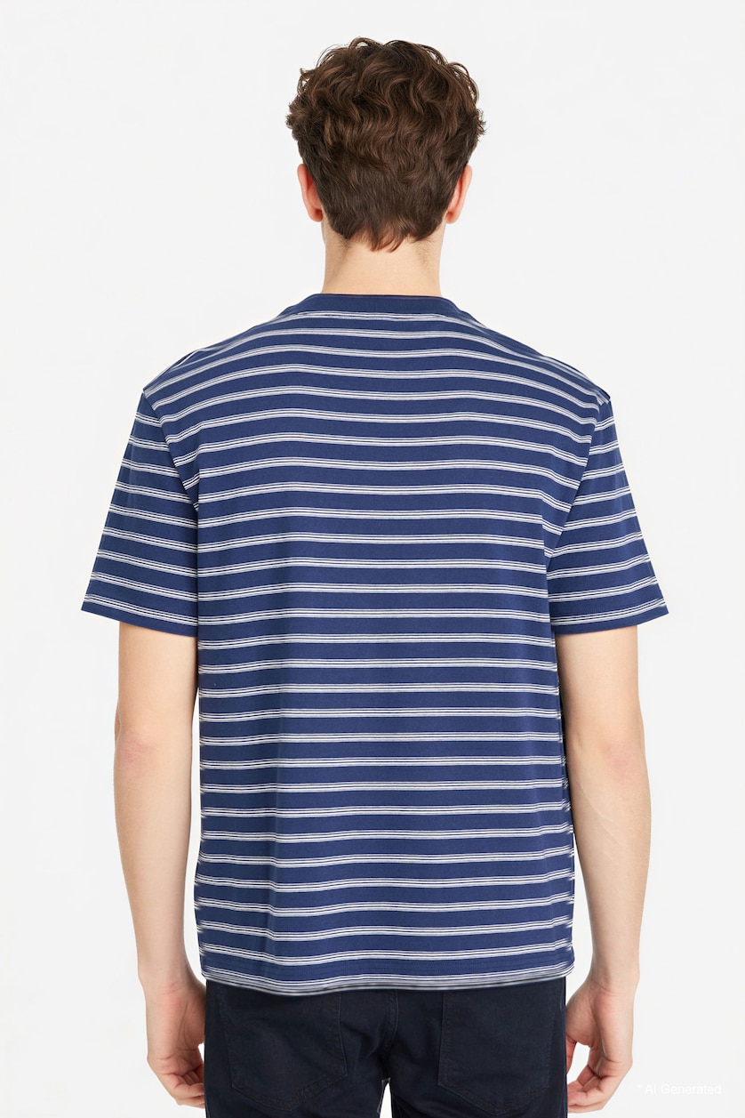 Men NAVY Cotton T-shirt