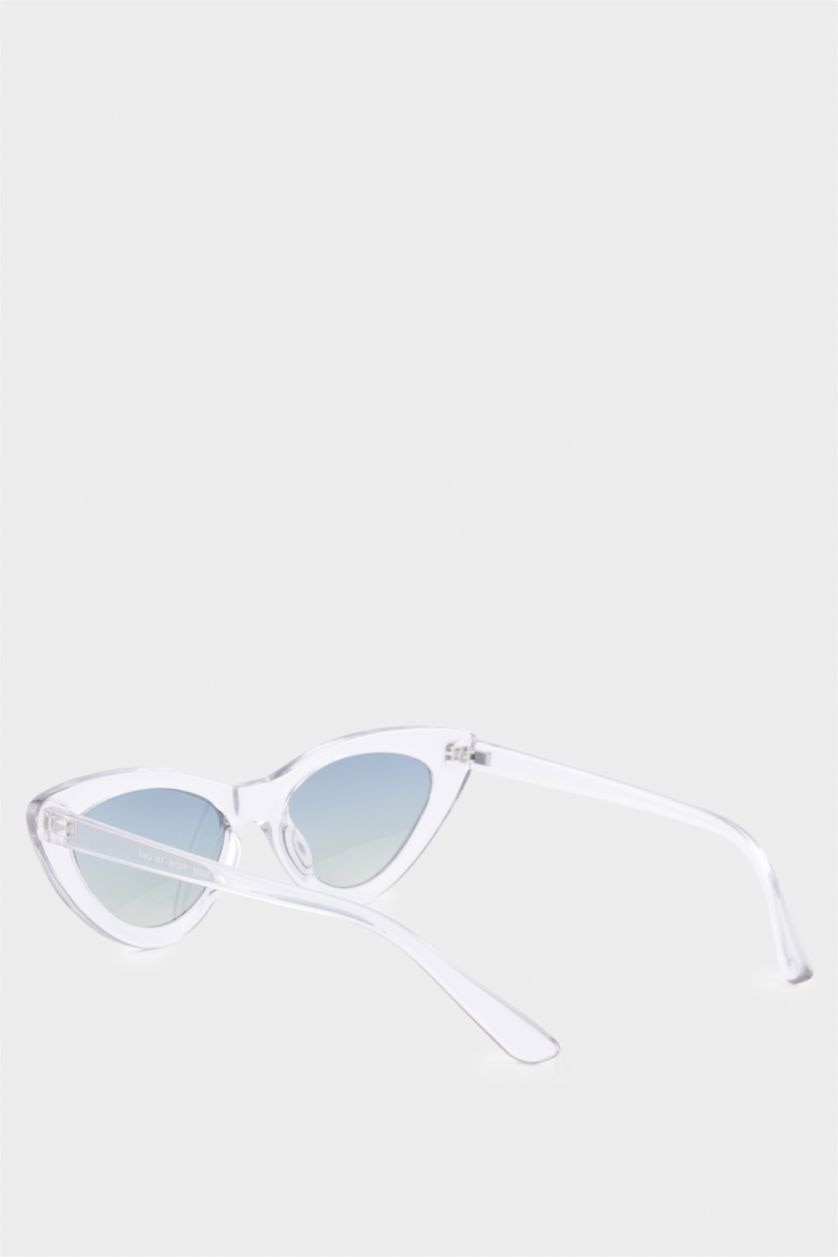 Kadın Şeffaf DCEY x DeFacto Kadın Kedi Gözü Formunda Şeffaf Güneş Gözlüğü
