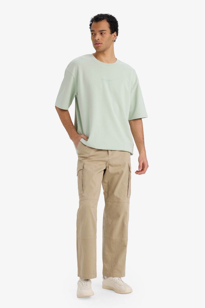 MAN Mint Boxy Fit Crew Neck Short Sleeve T-Shirt