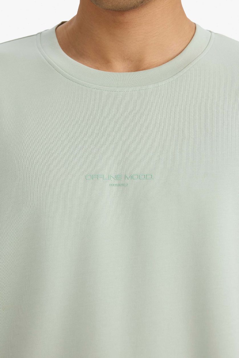 MAN Mint Boxy Fit Crew Neck Short Sleeve T-Shirt