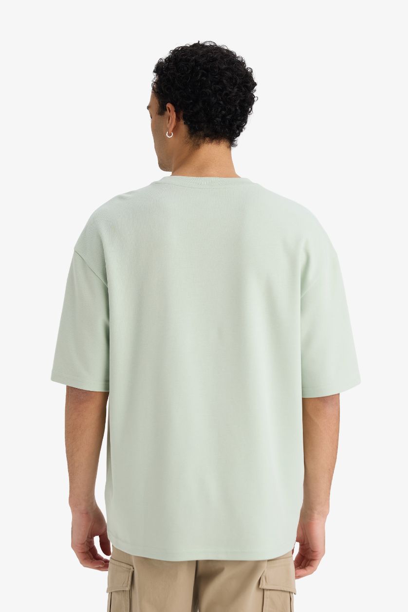 MAN Mint Boxy Fit Crew Neck Short Sleeve T-Shirt
