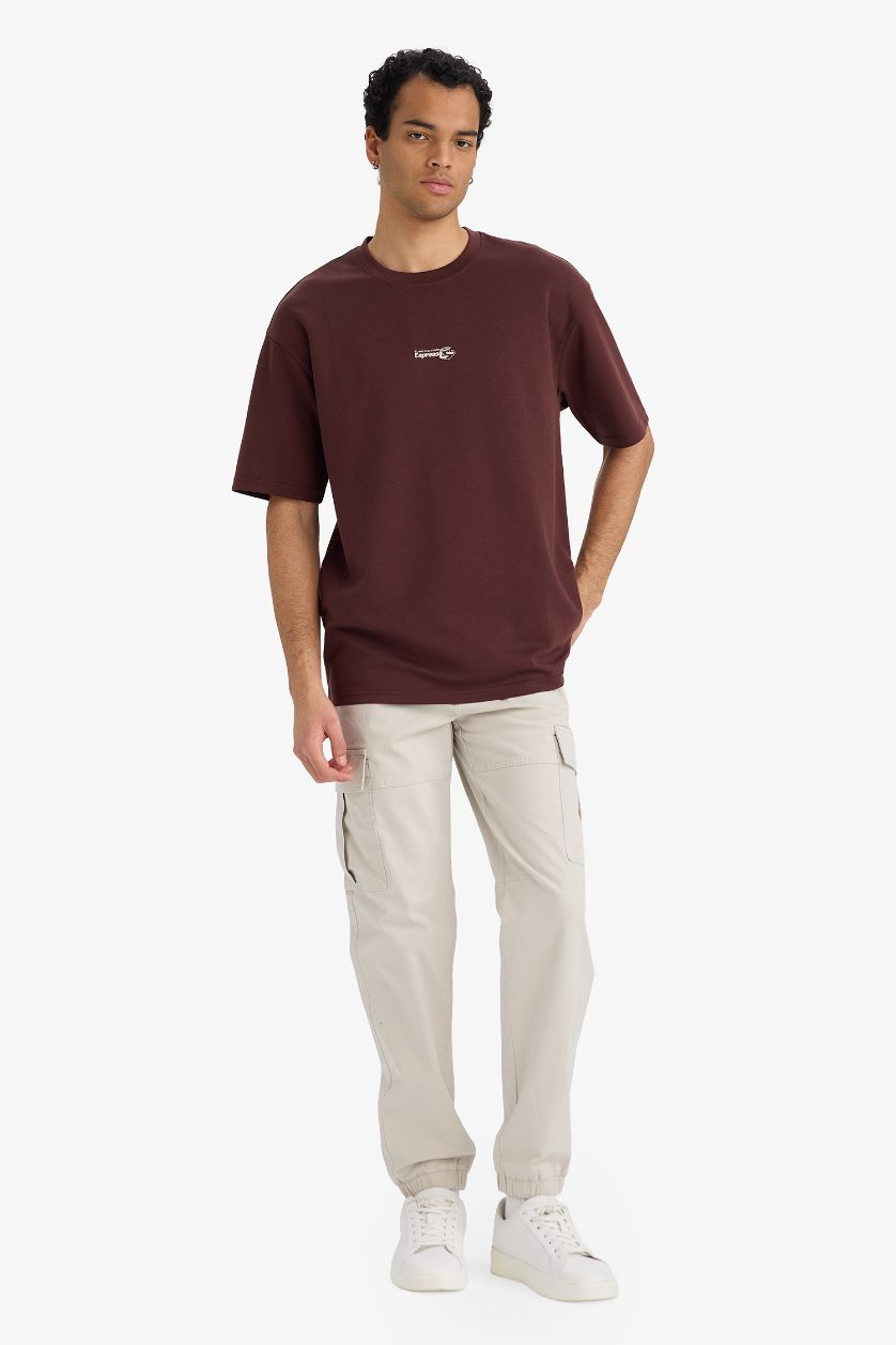 رجالي لون الأقرفة تيشيرت أوفر سايز قابل للتنفس