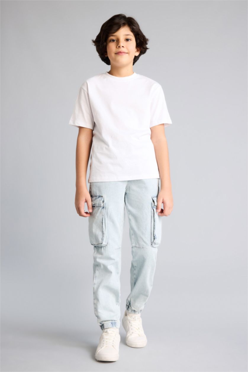 BOYS & TEENS Light Blue Boy Jogger Fit Jeans
