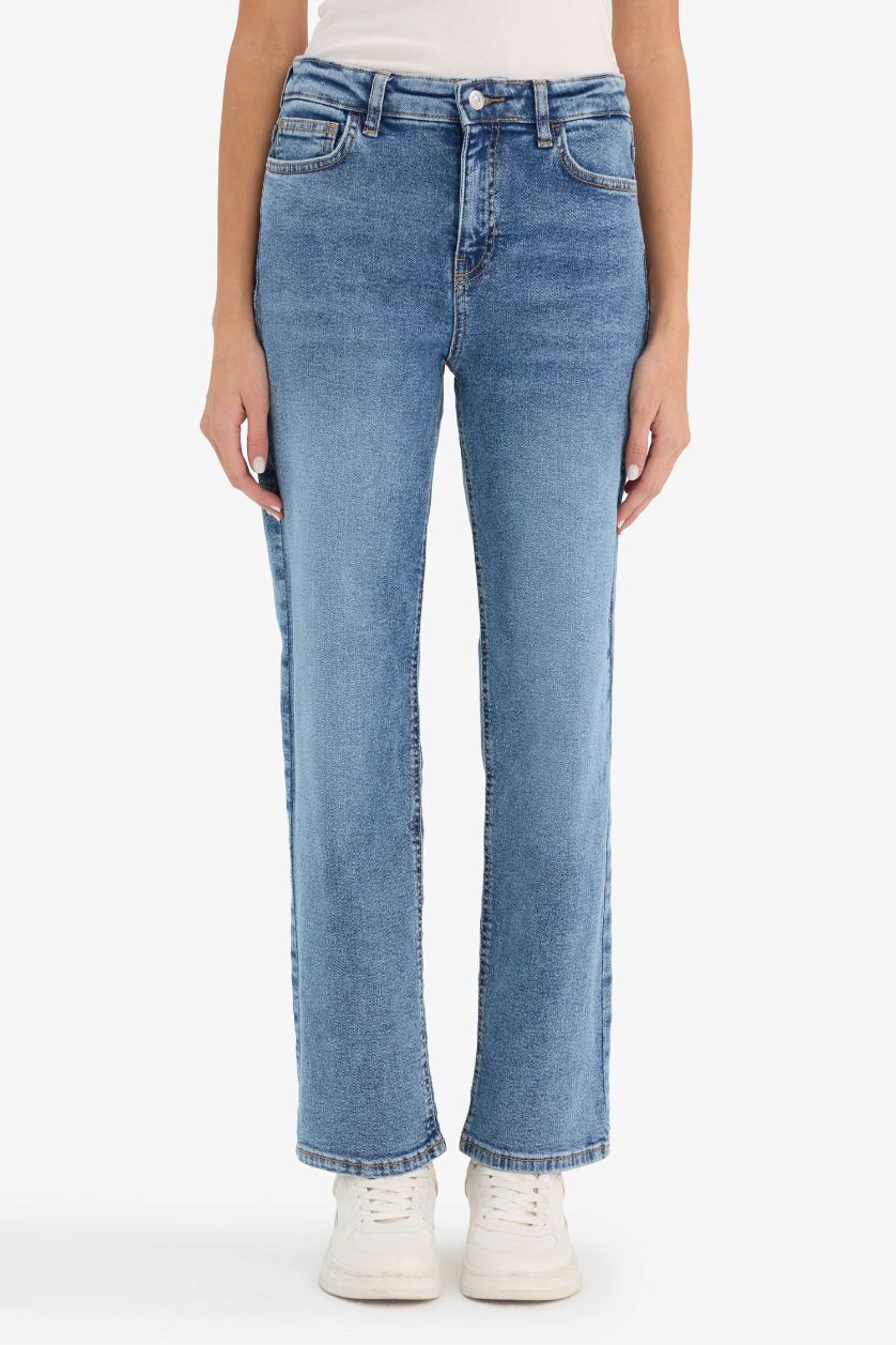 Woman Blue Denim Trousers