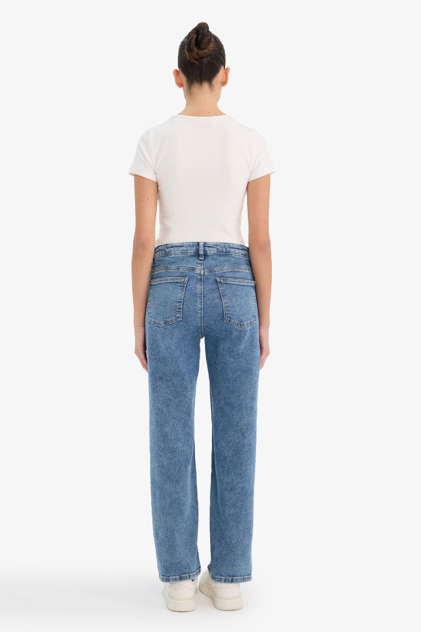 Woman Blue Denim Trousers