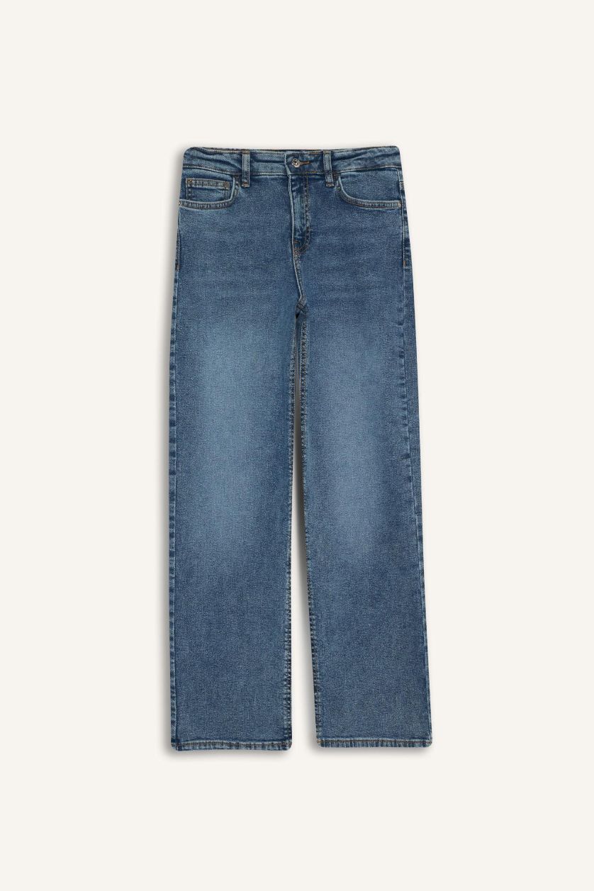 Woman Blue Denim Trousers