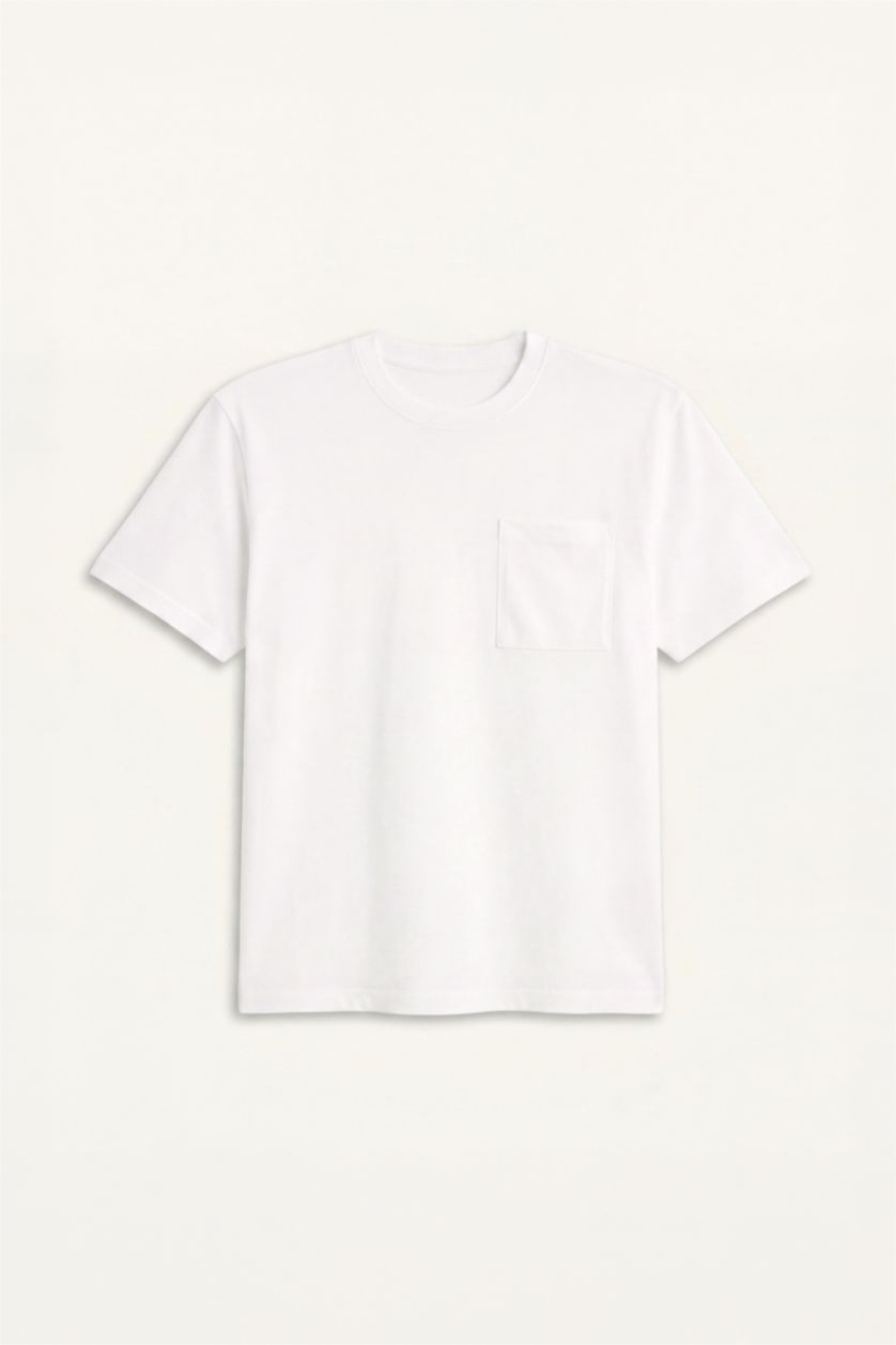 رجال بيج فاتح Regular Fit Short Sleeve T-Shirt