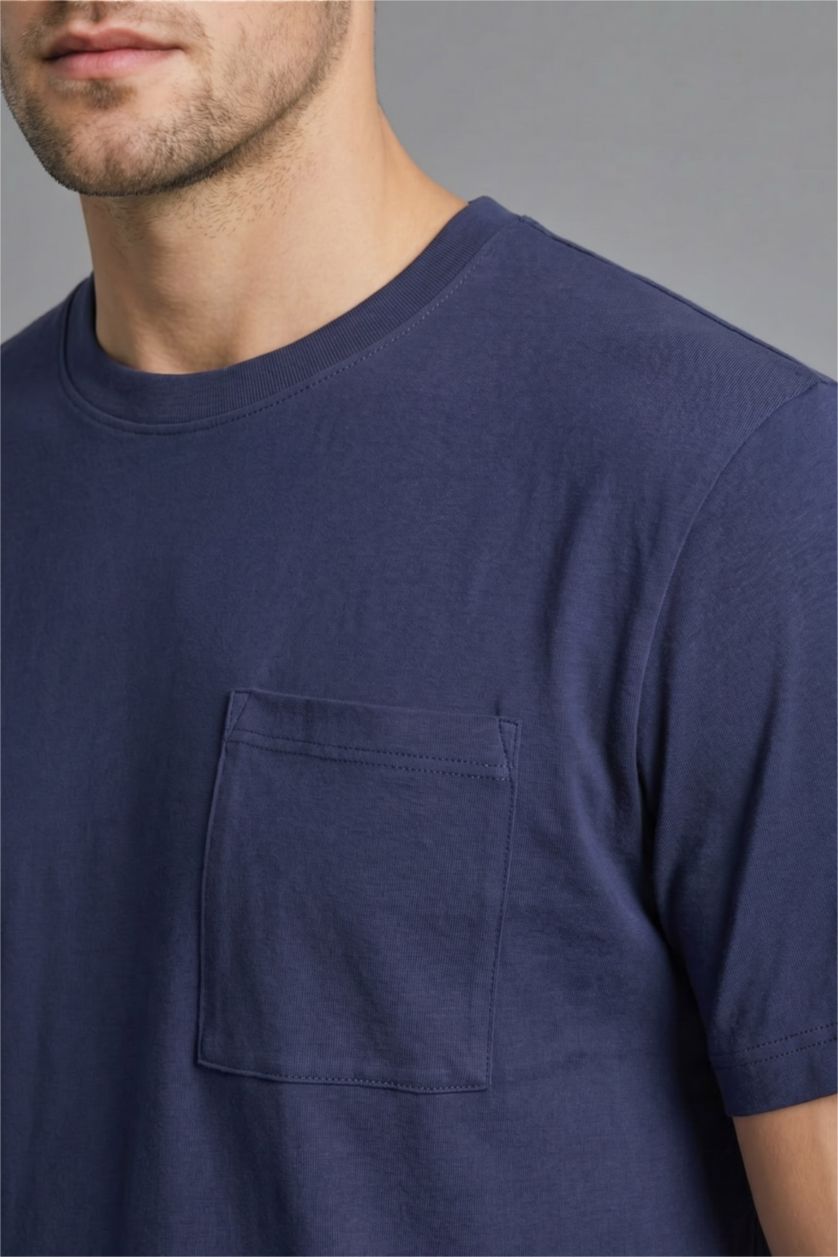 MAN NAVY Regular Fit Short Sleeve T-Shirt