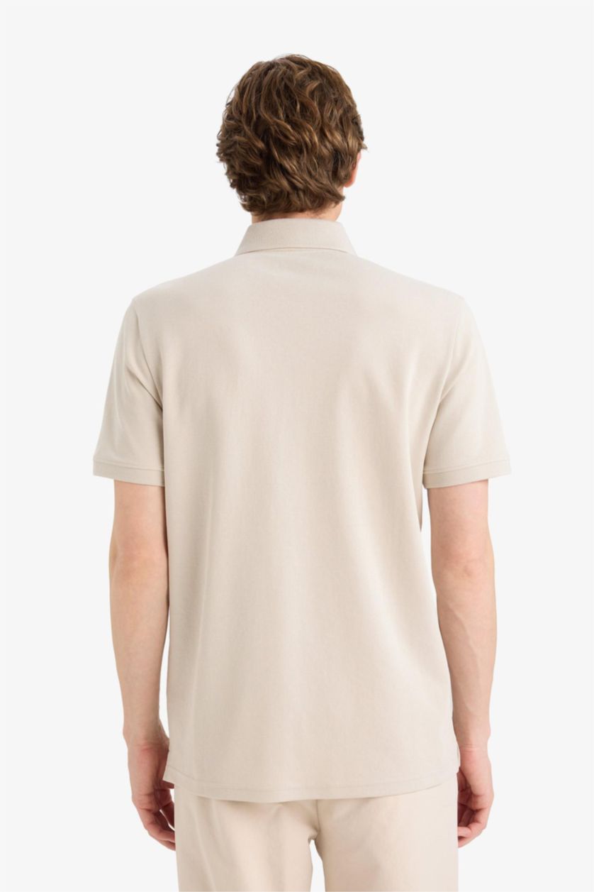 Erkek Taş Nefes Alabilen Polo Tişört