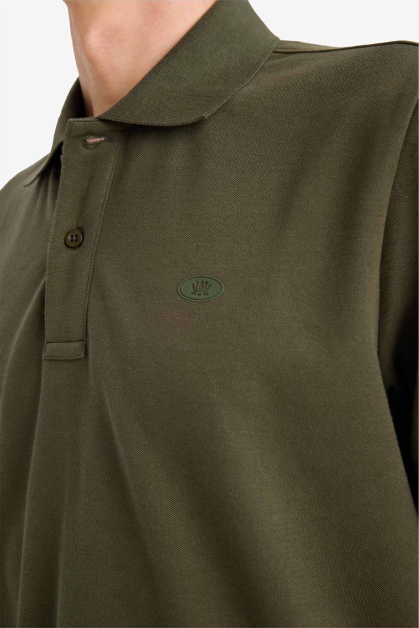 Erkek Haki Nefes Alabilen Polo Tişört