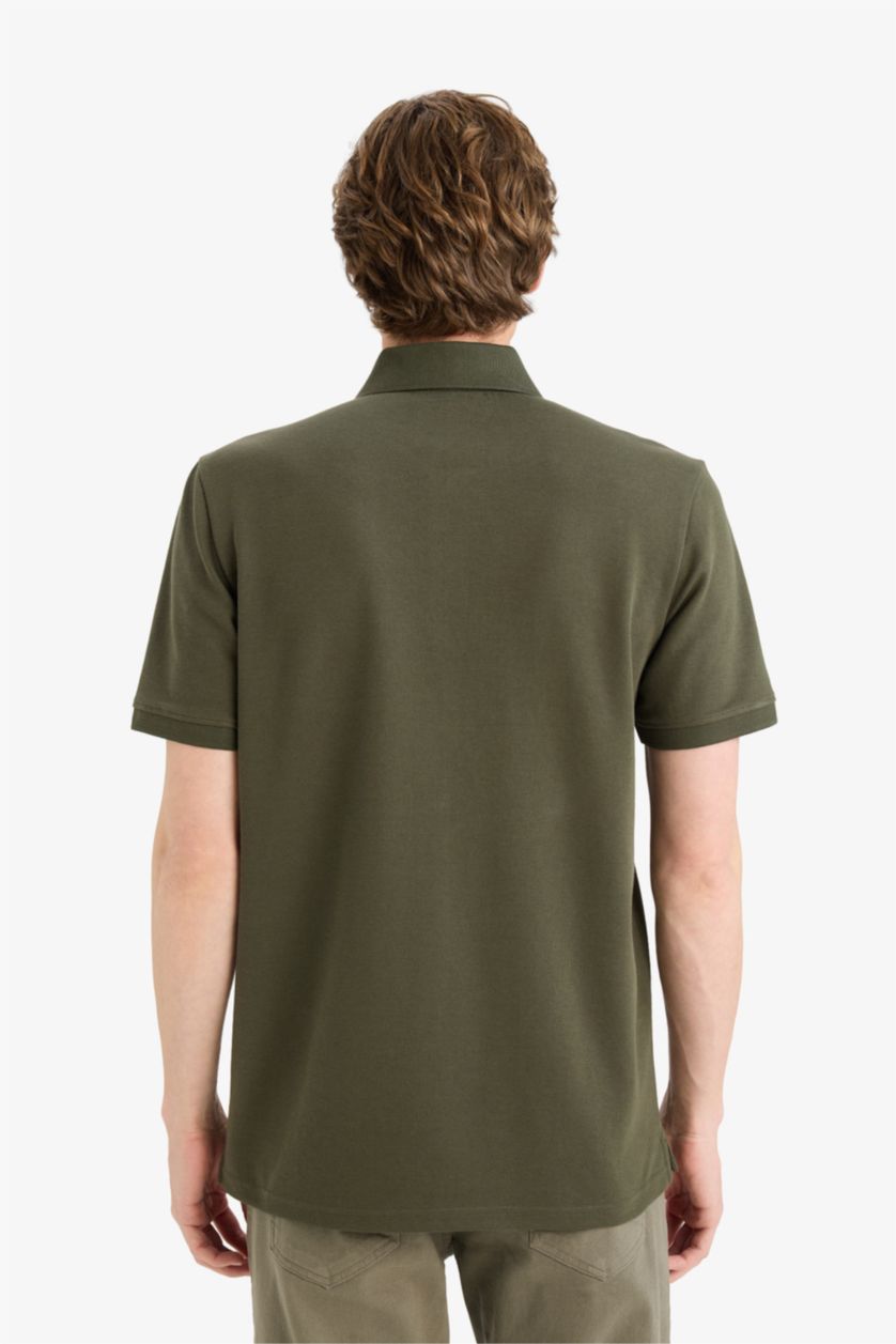 Erkek Haki Nefes Alabilen Polo Tişört