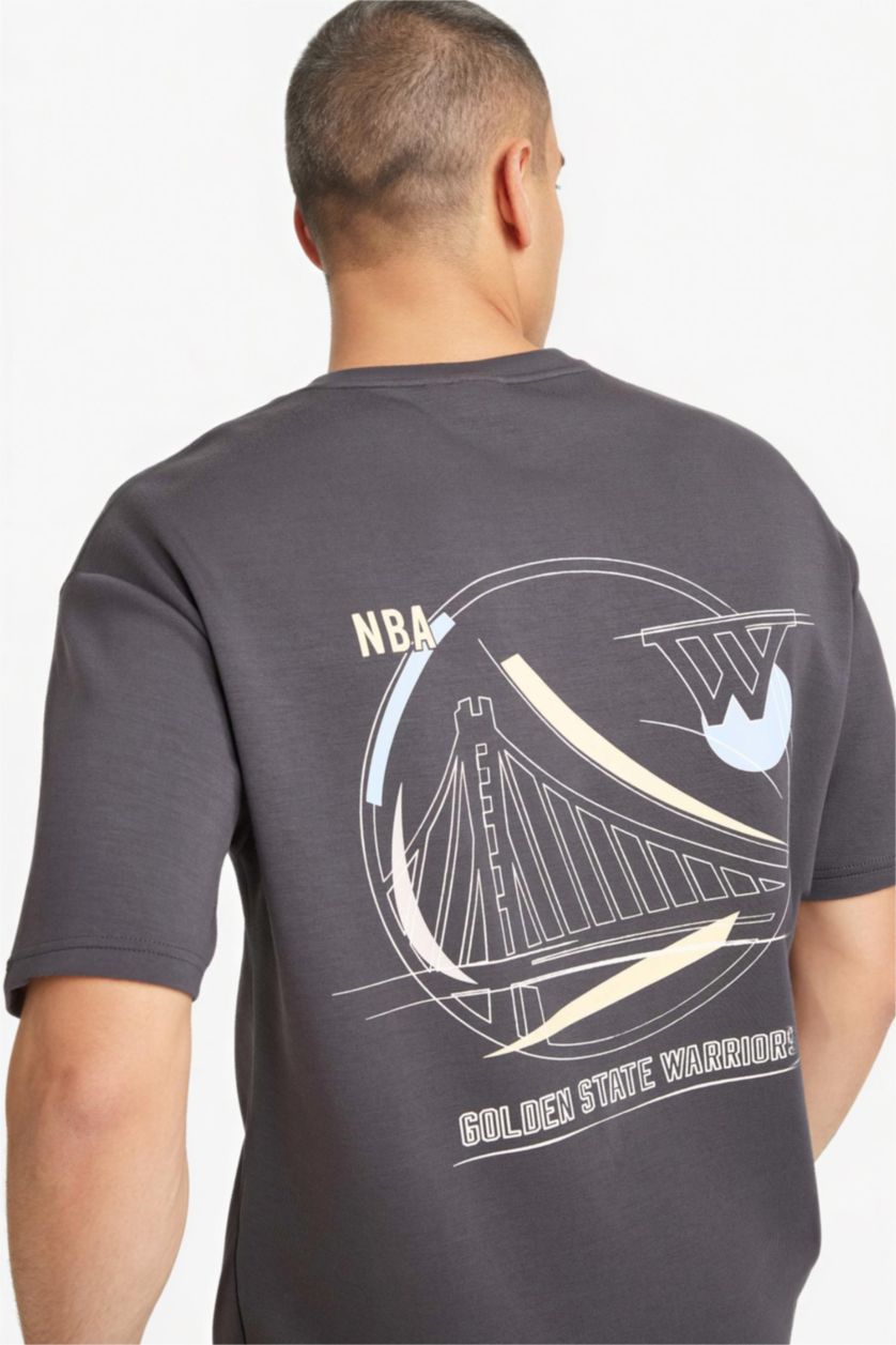 MAN Anthracite NBA Golden State Warriors Relax Fit T-Shirt