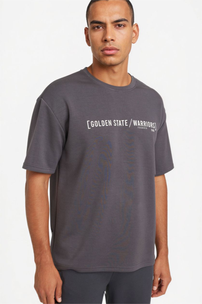 MAN Anthracite NBA Golden State Warriors Relax Fit T-Shirt