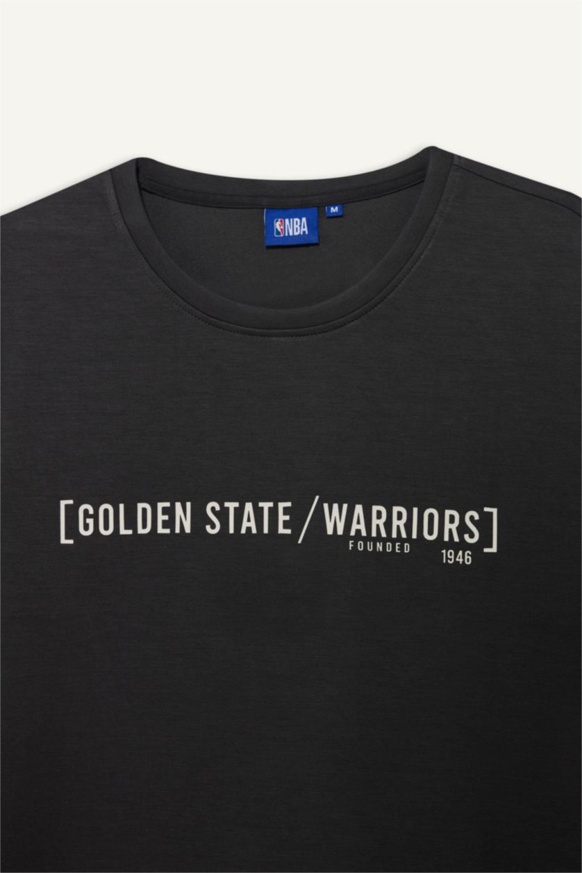 MAN Anthracite NBA Golden State Warriors Relax Fit T-Shirt