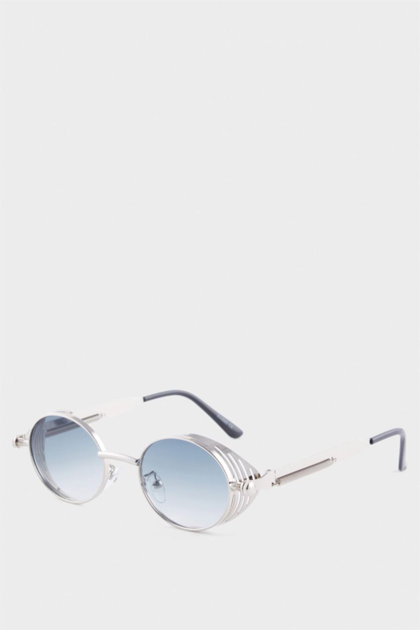 Kadın Yeşil DCEY x DeFacto Kadın Metal Çerçeveli Yuvarlak Cam Güneş Gözlüğü