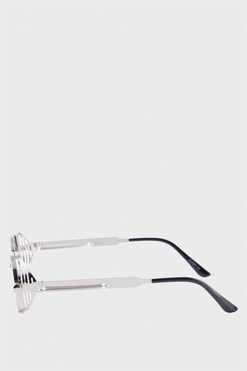 Kadın Yeşil DCEY x DeFacto Kadın Metal Çerçeveli Yuvarlak Cam Güneş Gözlüğü