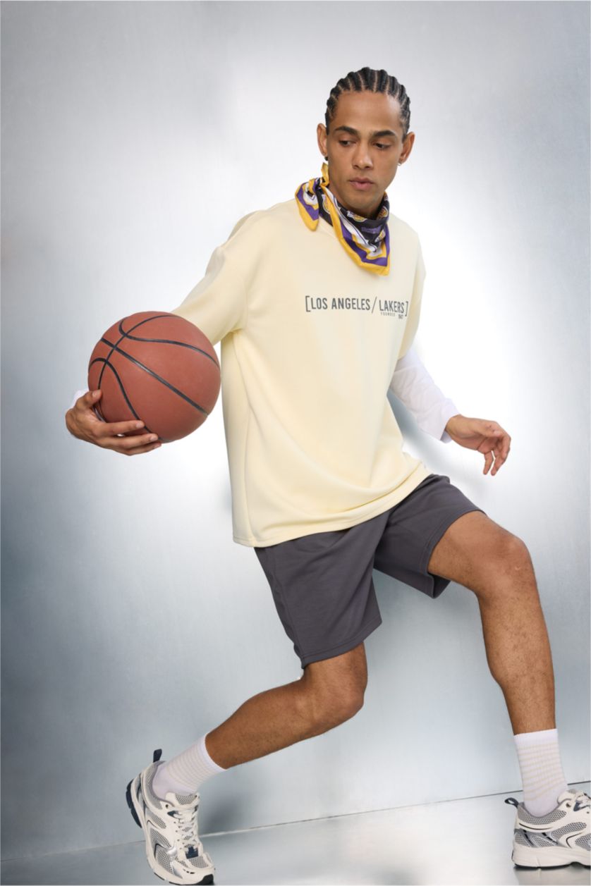 Мужчины Антрацит Шорты NBA Los Angeles Lakers Standart Fit