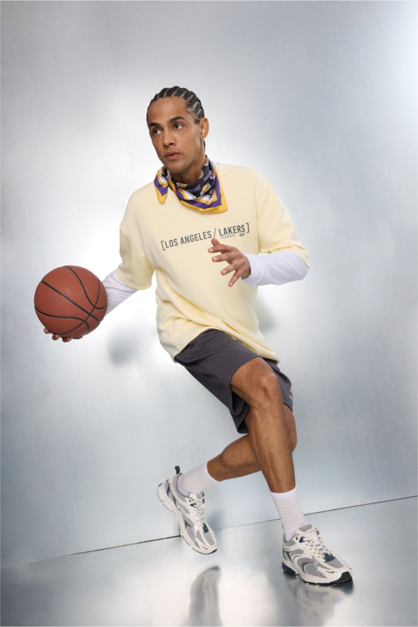 Мужчины Антрацит Шорты NBA Los Angeles Lakers Standart Fit