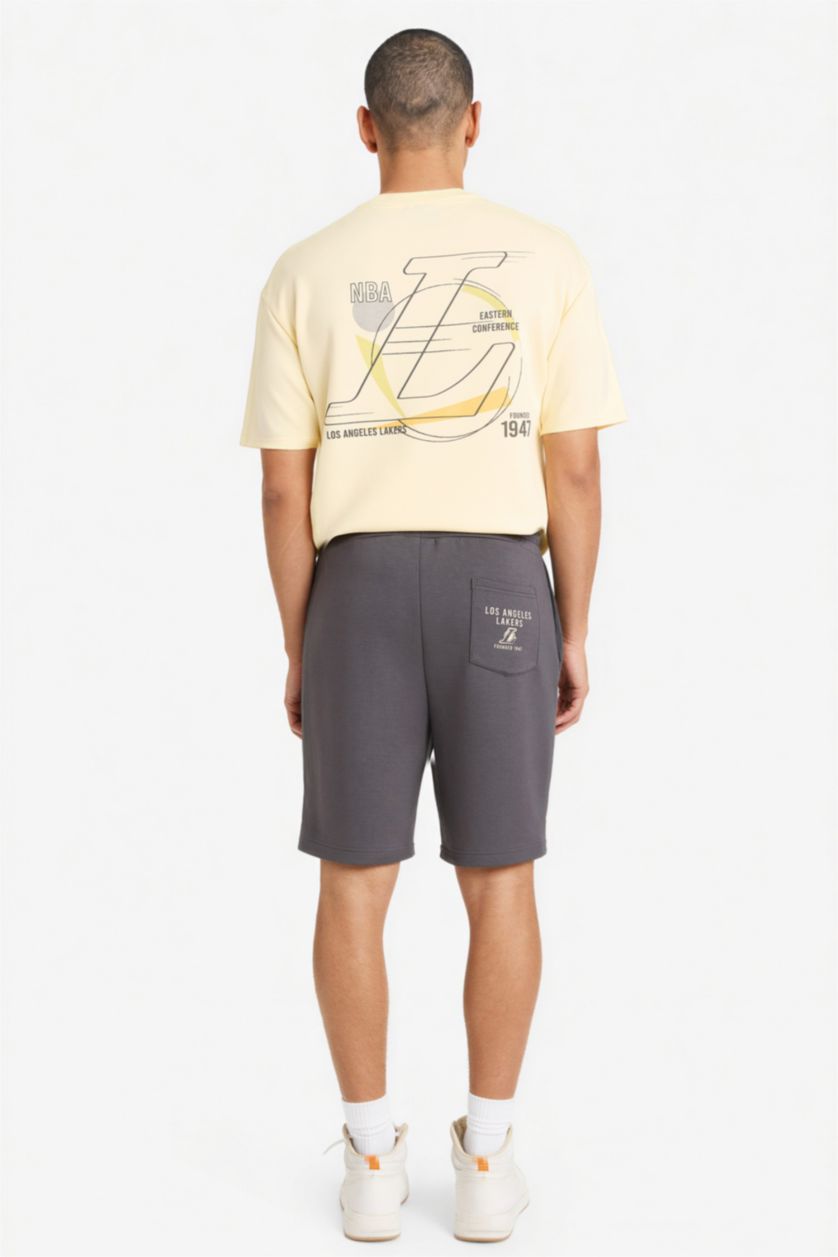Erkek Antrasit NBA Los Angeles Lakers Standart Fıt Şort
