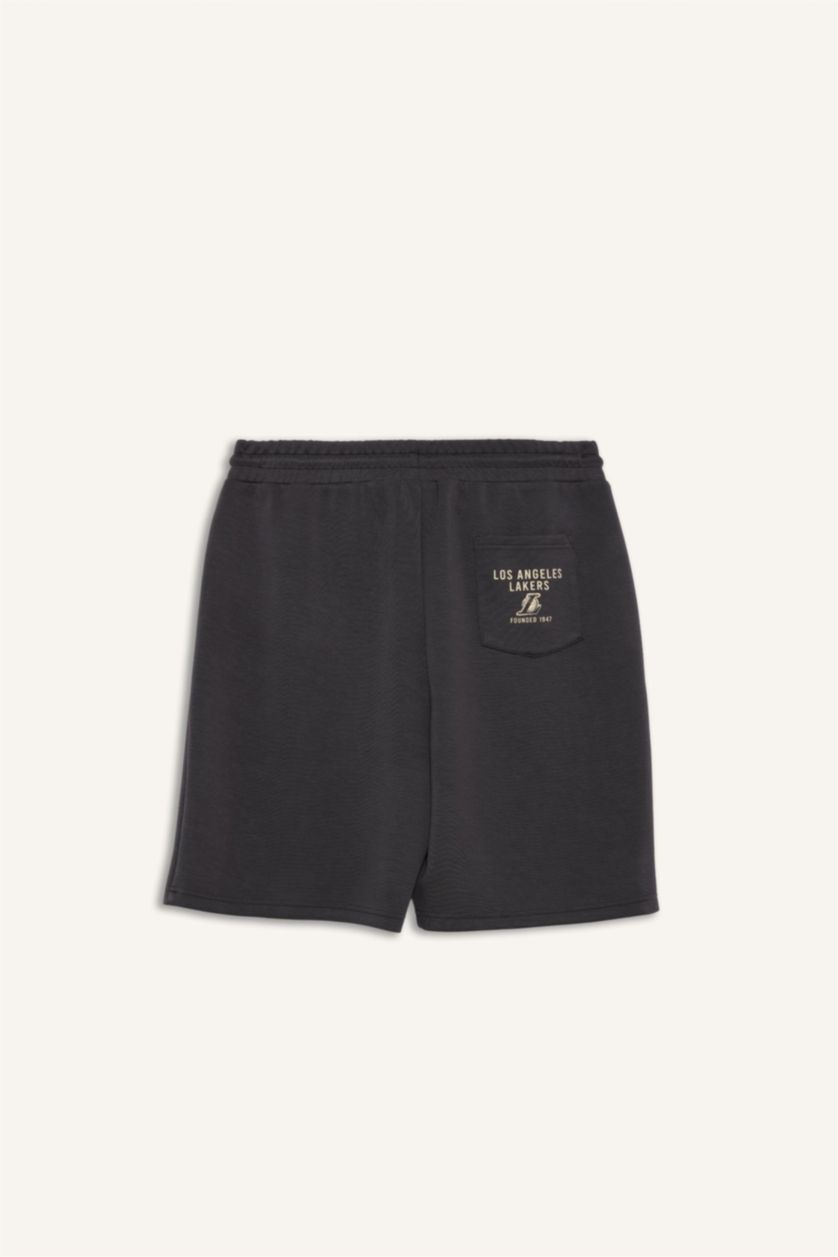Erkek Antrasit NBA Los Angeles Lakers Standart Fıt Şort