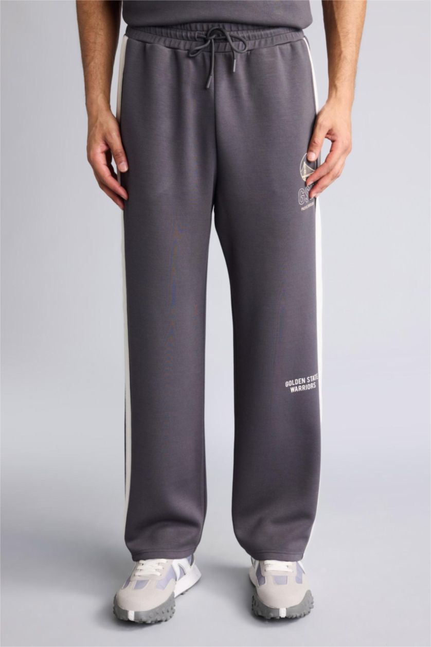 Мужчины Антрацит Джоггеры из модала NBA Golden State Warriors Standart Fit