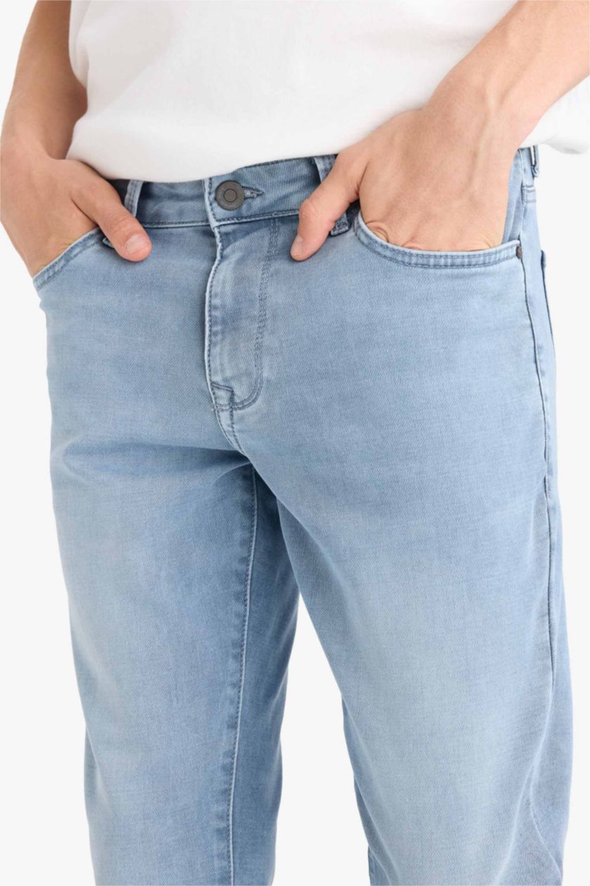 رجالي LIGHT BLUE GREY بنطلون جينز بيدرو سليم فيت