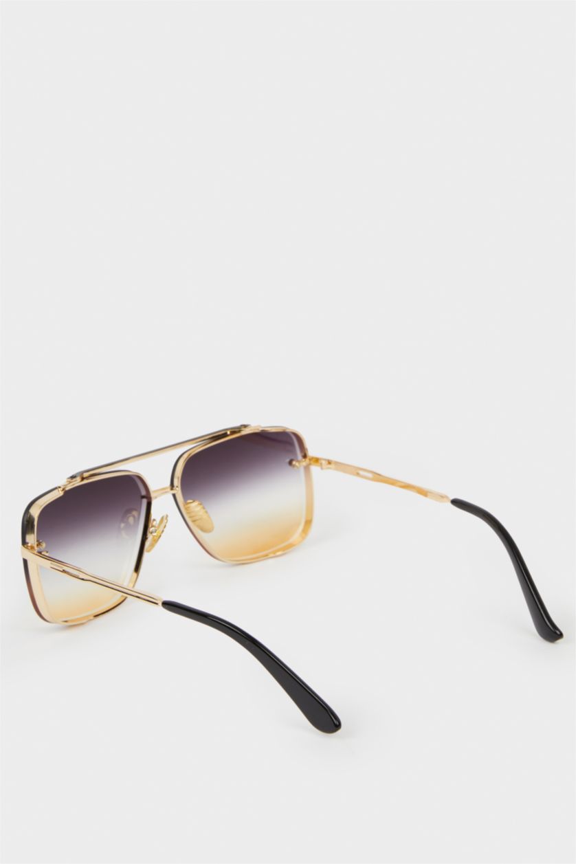 Kadın Karma Kadın Oval Metal Güneş Gözlüğü