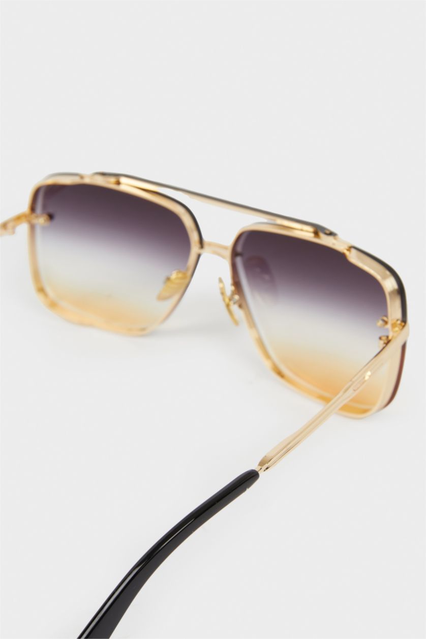 Kadın Karma Kadın Oval Metal Güneş Gözlüğü