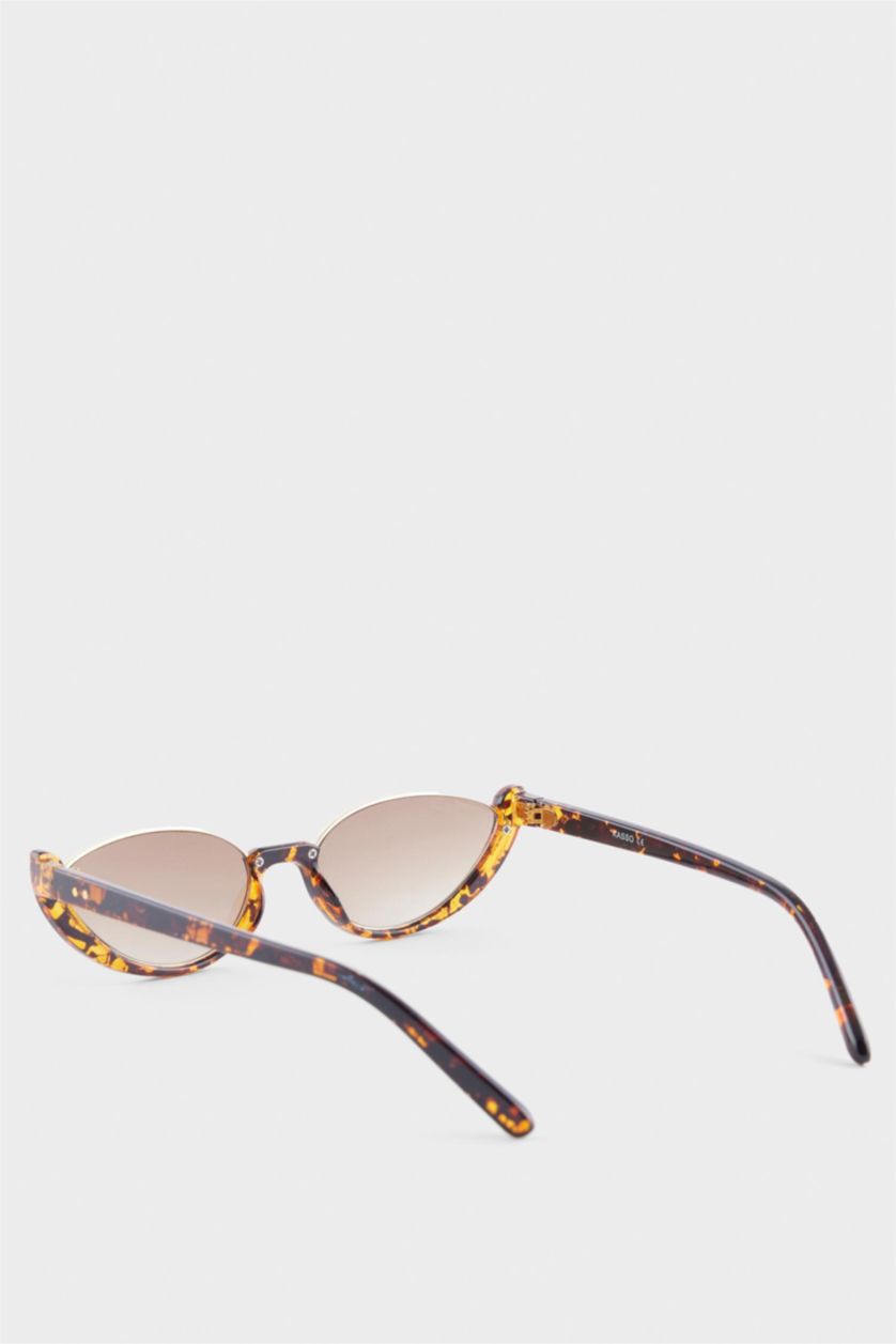 Kadın TRIXI - leopard DCEY x DeFacto Kadın Kedi Gözü Formunda Leopar Güneş Gözlüğü