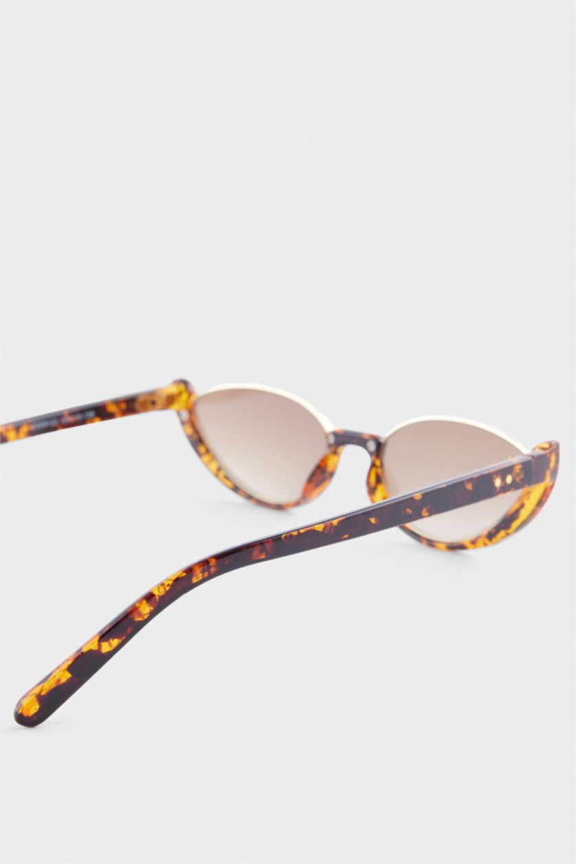 Kadın TRIXI - leopard DCEY x DeFacto Kadın Kedi Gözü Formunda Leopar Güneş Gözlüğü