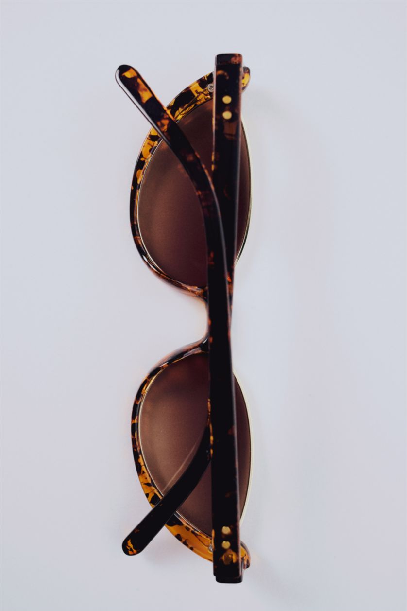 Kadın TRIXI - leopard DCEY x DeFacto Kadın Kedi Gözü Formunda Leopar Güneş Gözlüğü