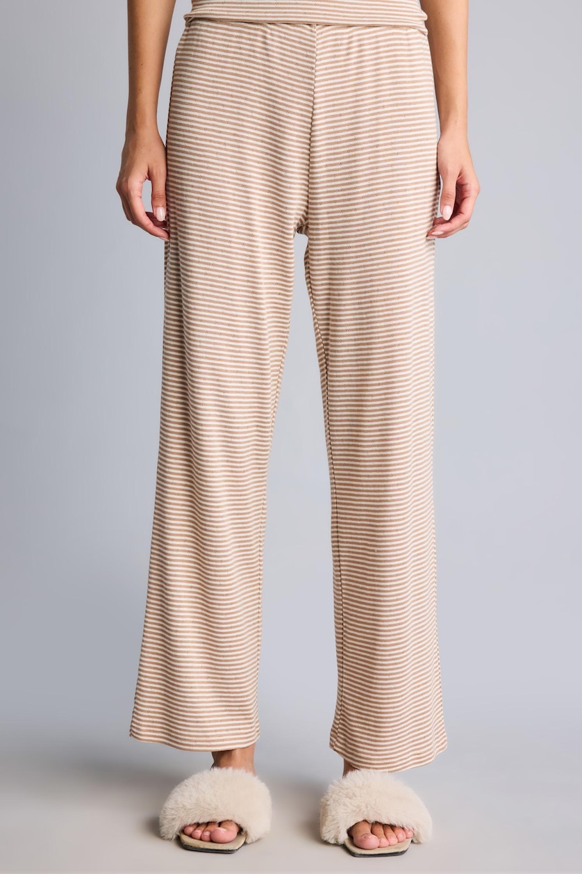 WOMAN Vison Regular Fit Striped 2 Piece Pyjama Set