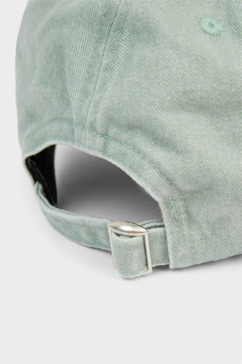 Kadın Yeşil Kadın Pamuklu Cap Şapka