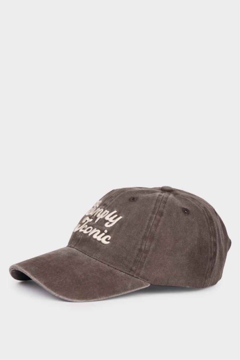 Kadın Kahve Kadın Pamuklu Bucket Şapka