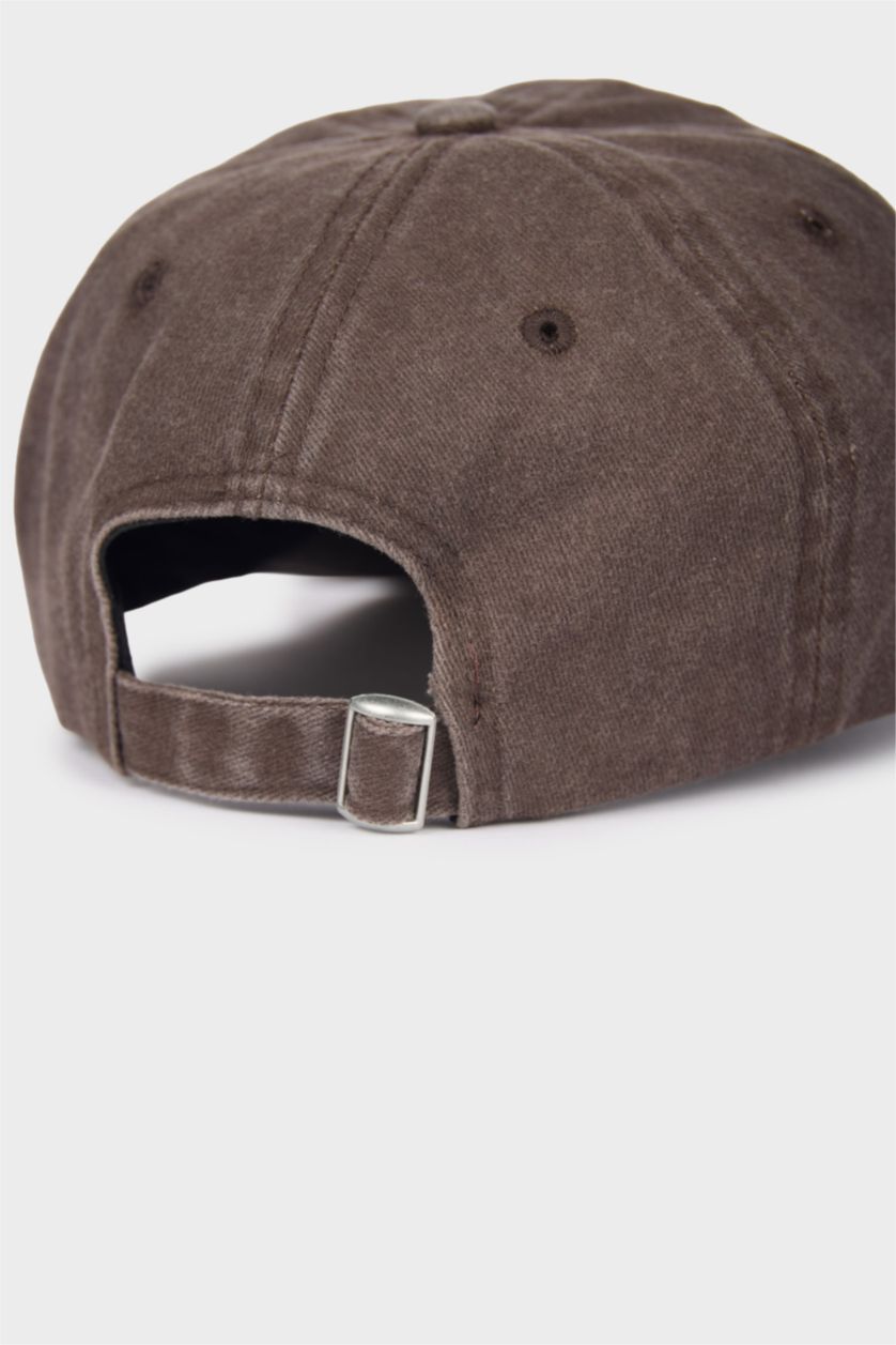 Kadın Kahve Kadın Pamuklu Bucket Şapka