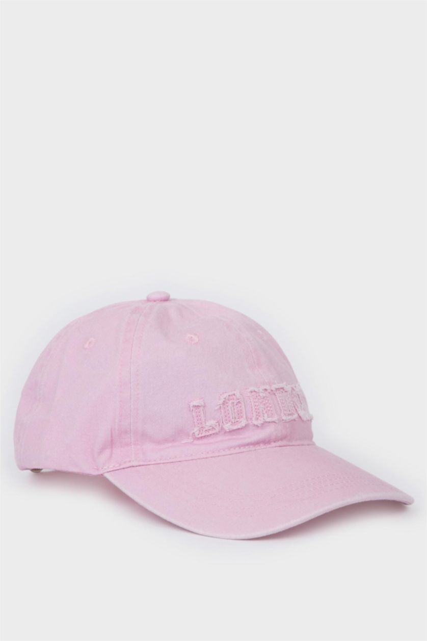 Kadın Açık Pembe Kadın Pamuklu Bucket Şapka