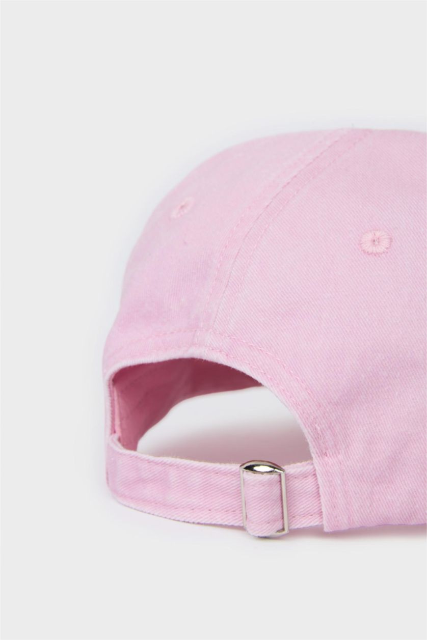 Kadın Açık Pembe Kadın Pamuklu Bucket Şapka