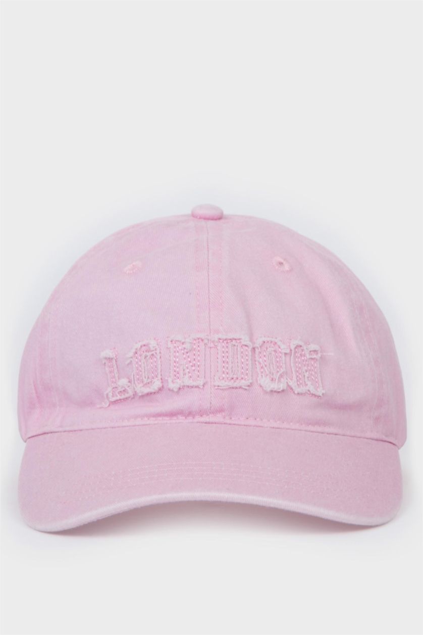 Kadın Açık Pembe Kadın Pamuklu Bucket Şapka