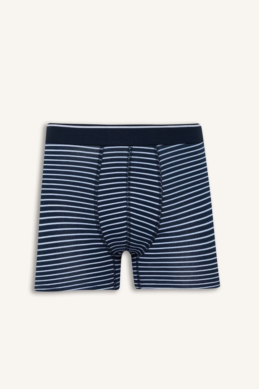 رجال كحلي بوكسر مخطط قصة عادية - 5 قطع