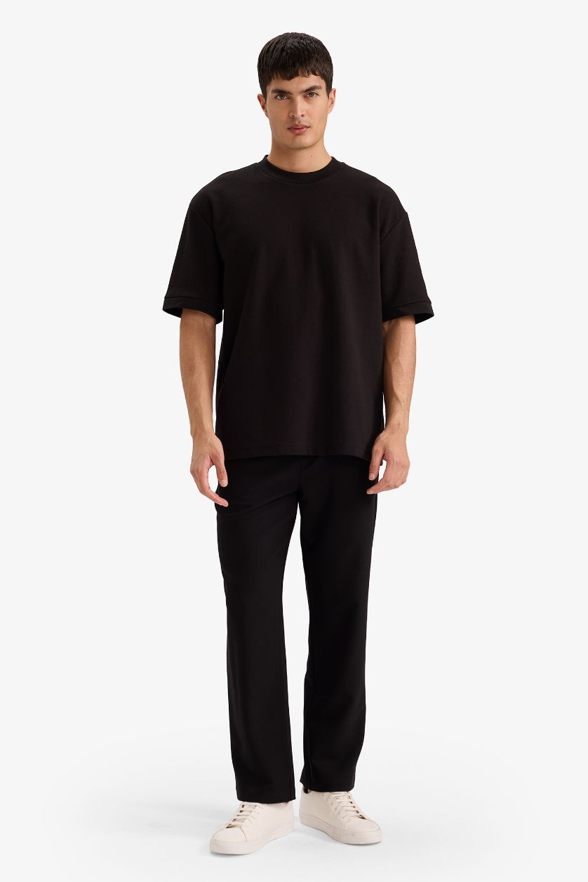 Erkek Siyah Oversize Tişört