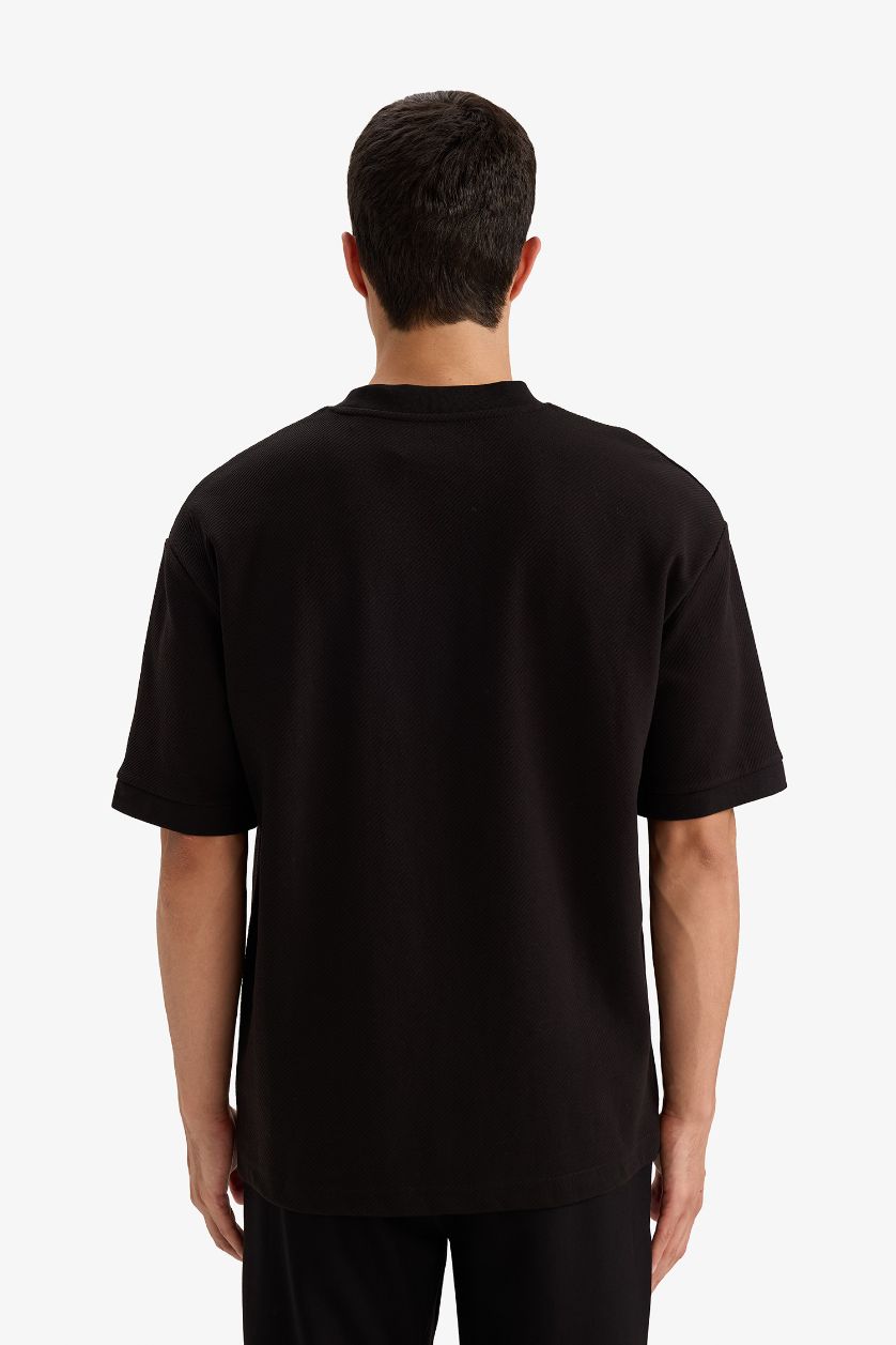Erkek Siyah Oversize Tişört