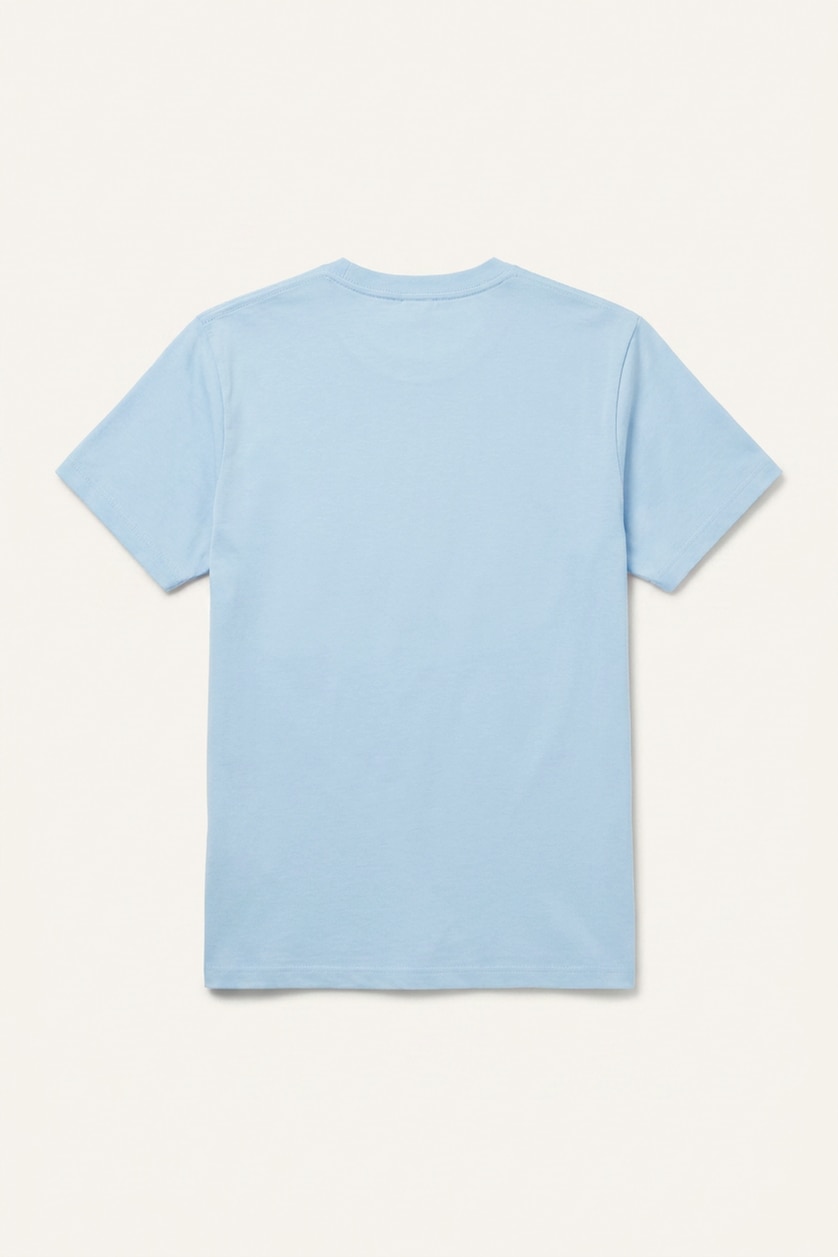 Men Light Blue Crew Neck Short Sleeve Short Sleeve T-Shirt