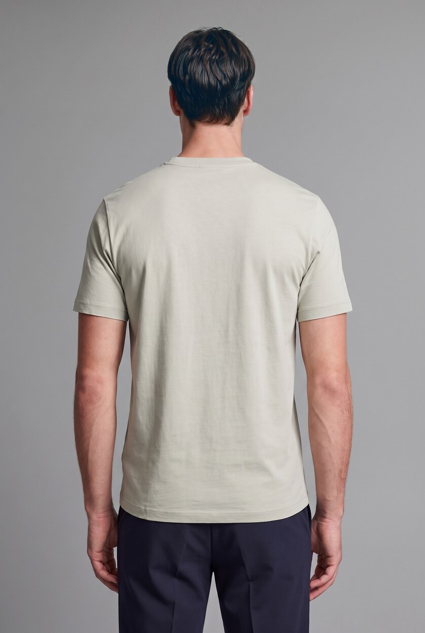 MAN Light Khaki Crew Neck Short Sleeve Short Sleeve T-Shirt